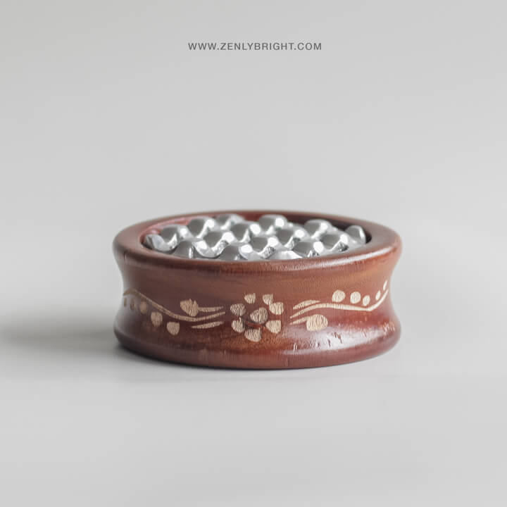 bali-ashtray-hotel-villa-wholesale-teak-wood-aluminium-9-holes-round-shape