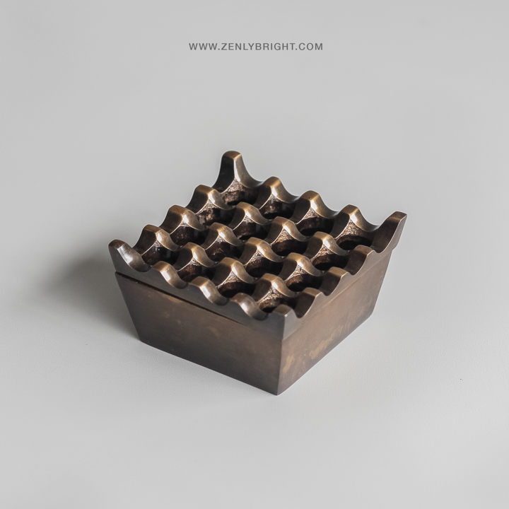 rustic-brass-ashtray-16-holes-square-canggu-supplier-hotel-villa